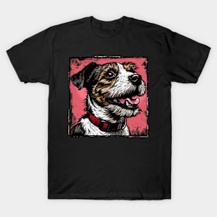 Retro Art Jack Russell Terrier Dog Lover T-Shirt